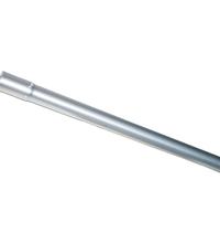 18" long silver metal extension pole used with steam machines for enhanced cleaning performance.